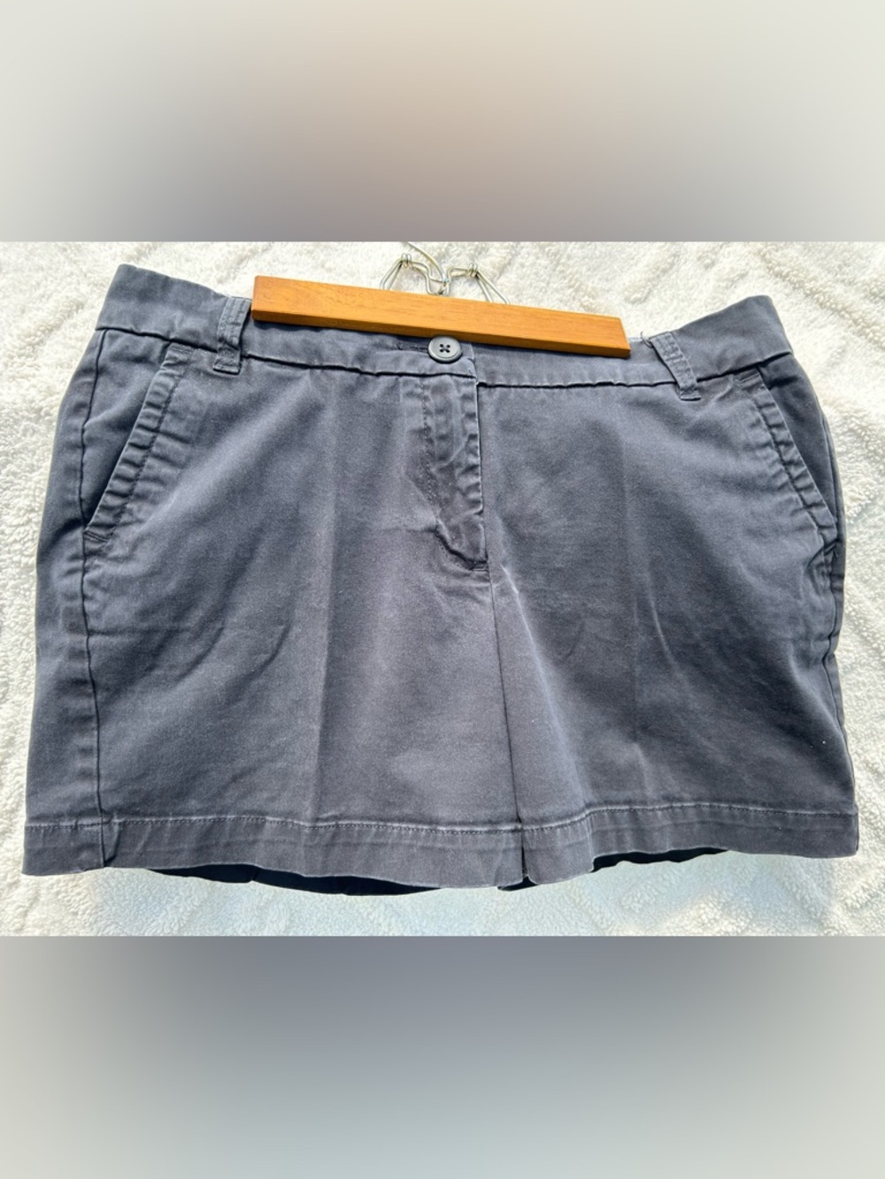 crown & ivy Black Cotton Blend Shorts